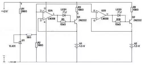 lm358堿性電池充電器電路圖